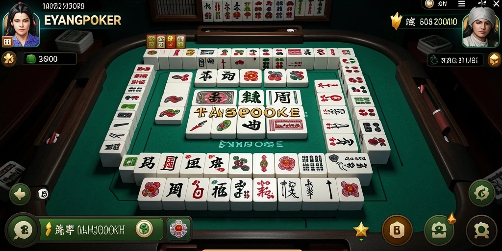 Tampilan gameplay <strong>EYANGPOKER</strong> yang penuh warna dan menantang.