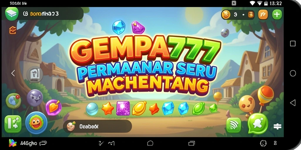 Screenshot gameplay GEMPA777 menampilkan kombinasi warna dan tantangan seru.