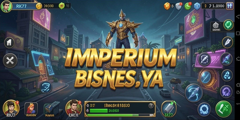 Screenshot RK77 menampilkan gameplay seru dalam membangun dan mengelola bisnis.