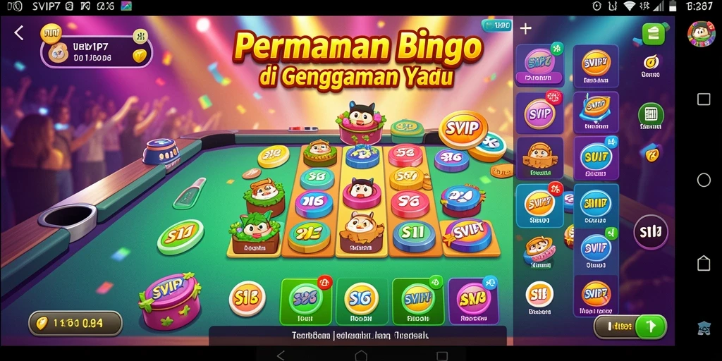 Tampilan gameplay SVIP7 yang menarik dengan fitur Bingo yang mengasyikkan.